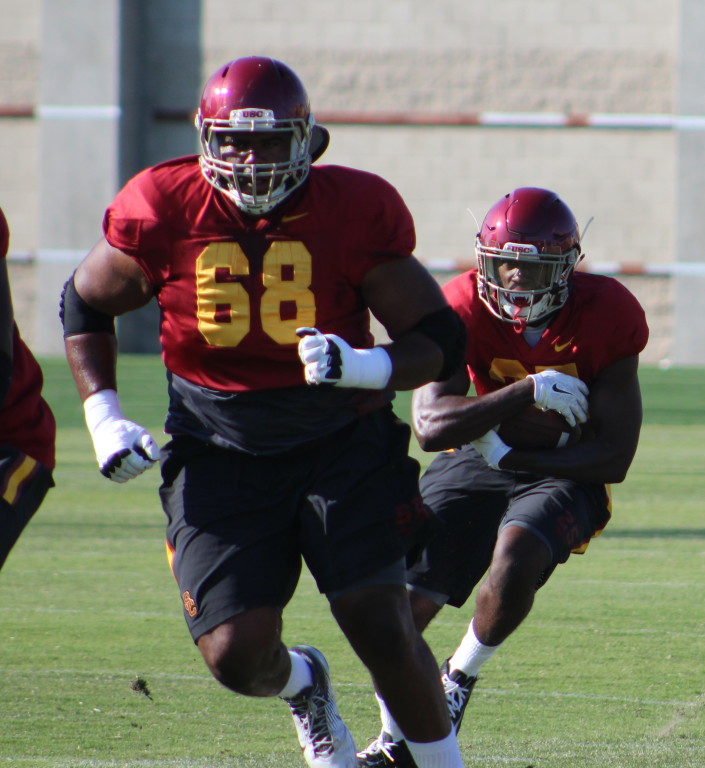 The Trojans will be relying heavily on RB Ronald Jones this year. Jones is following guard Jordan Simmons. 