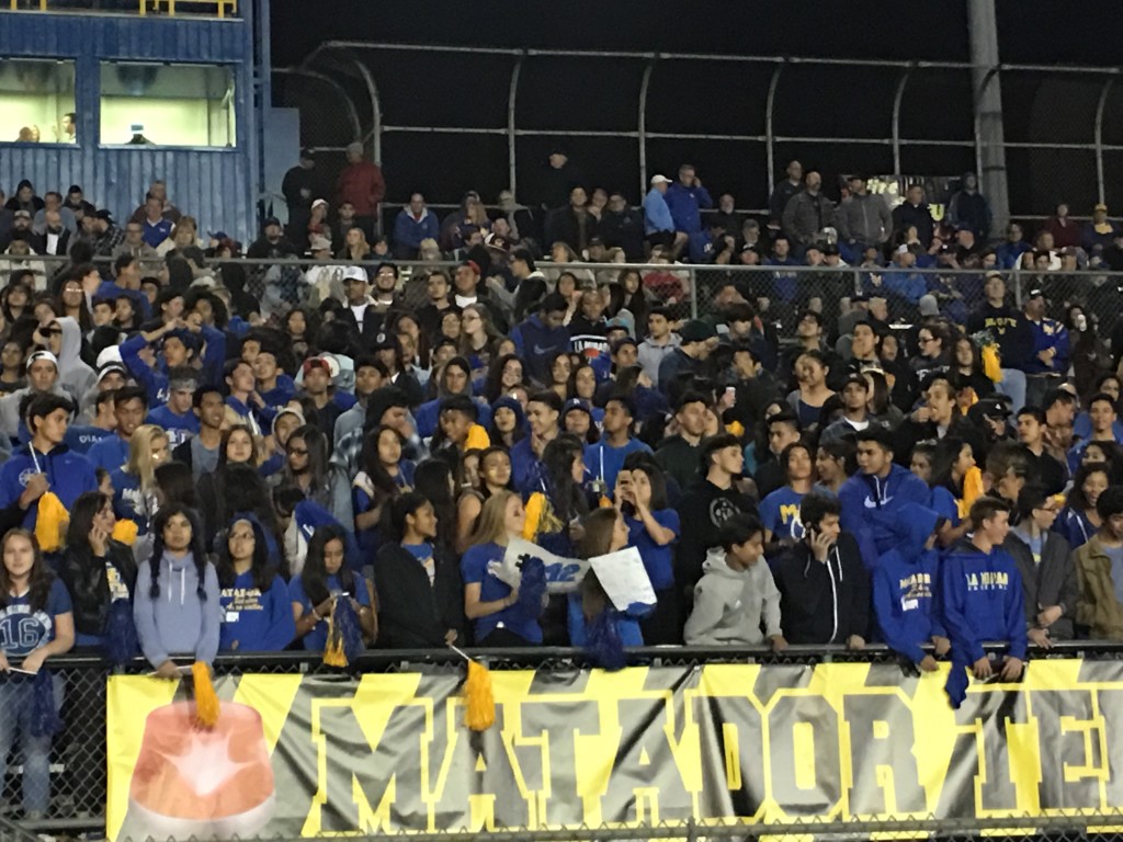 Madness in the stands at La Mirada.