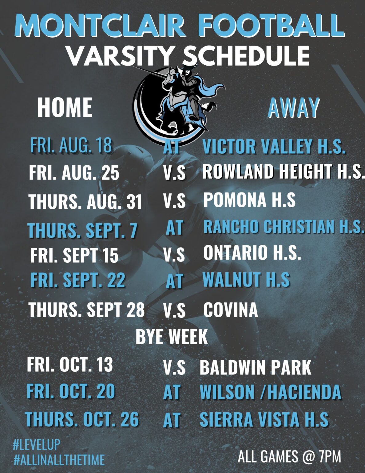 Montclair State Schedule Football